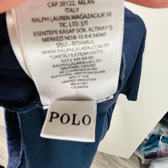 Polo by Ralph Lauren Dark Blue Tee with White Logo - Picture 8 of 10